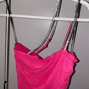 Pink Dress with Sparkle straps